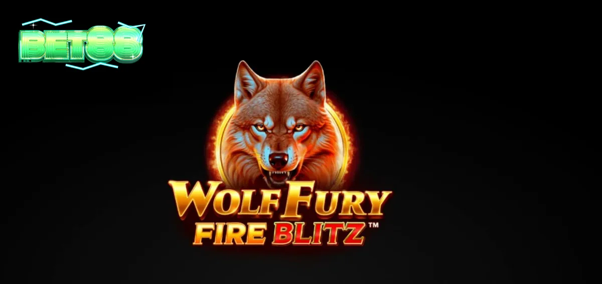 Wolf Fury Fire Blitz slot game interface na may mga prutas at lobo