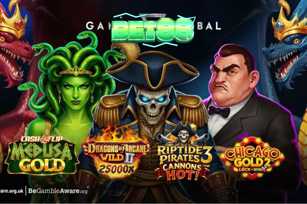 Isang makulay na digital slot machine interface na may temang pirata.